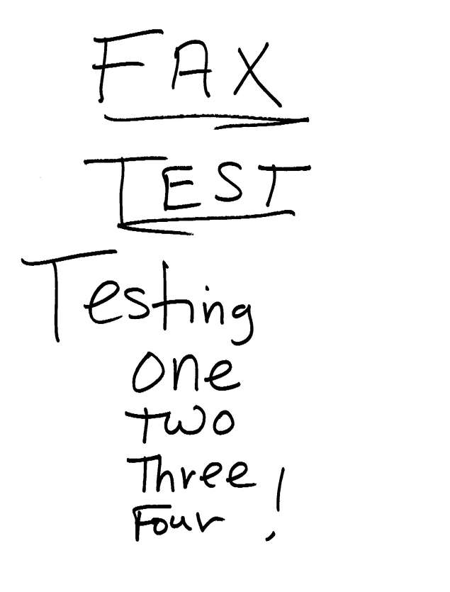 Fax page