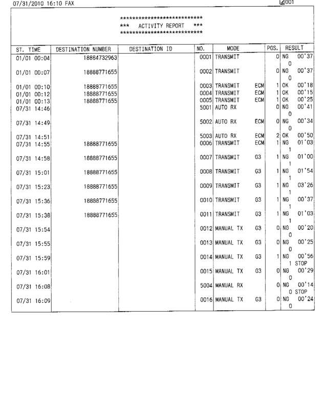 fax page