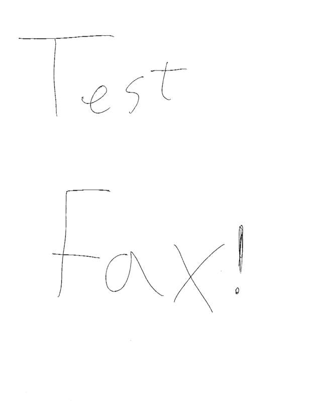 Fax page