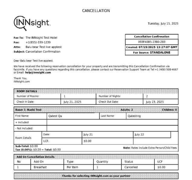 fax page