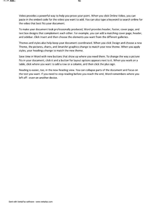 Fax page