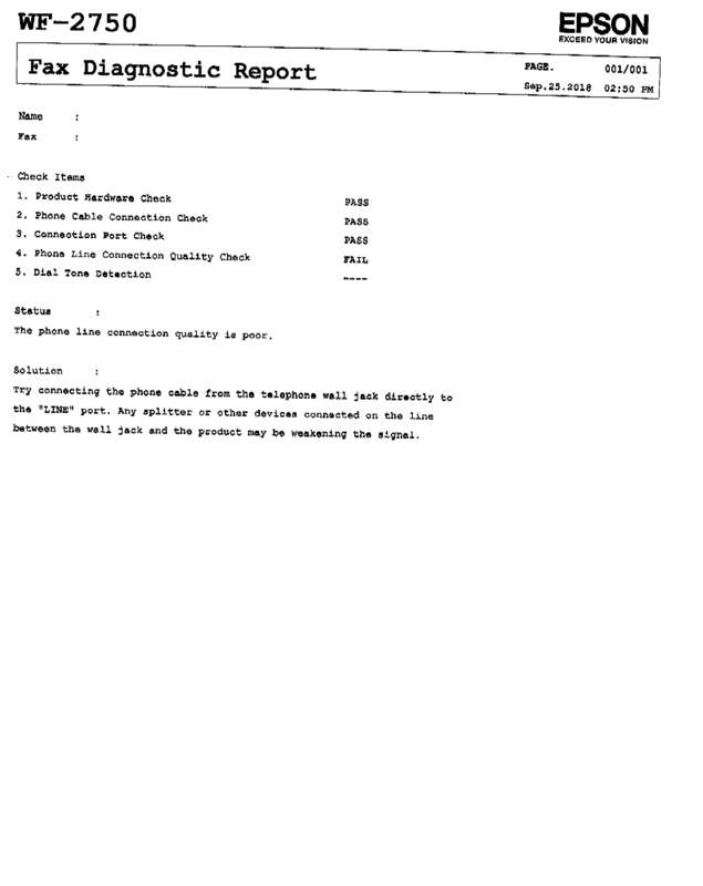 Fax page