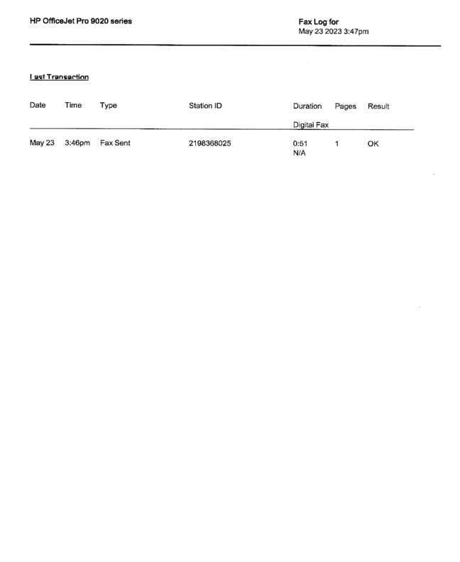 fax page