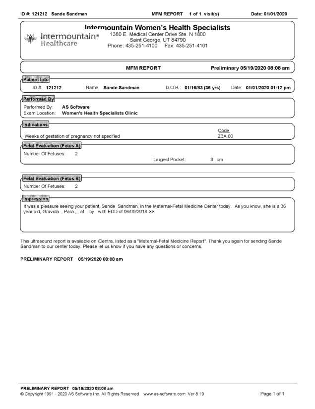 Fax page