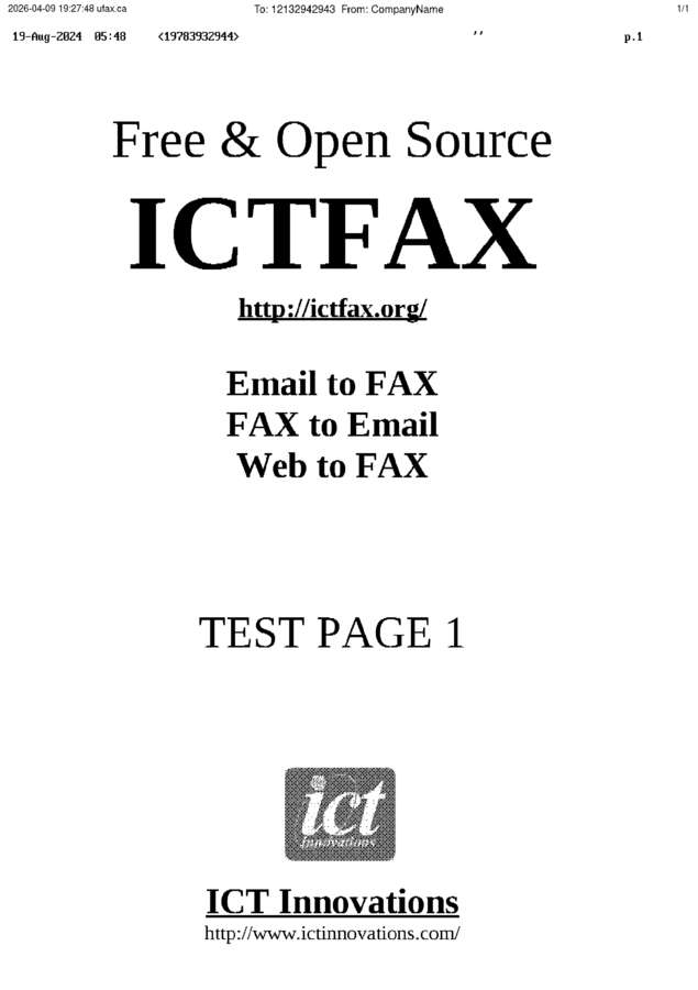 fax page