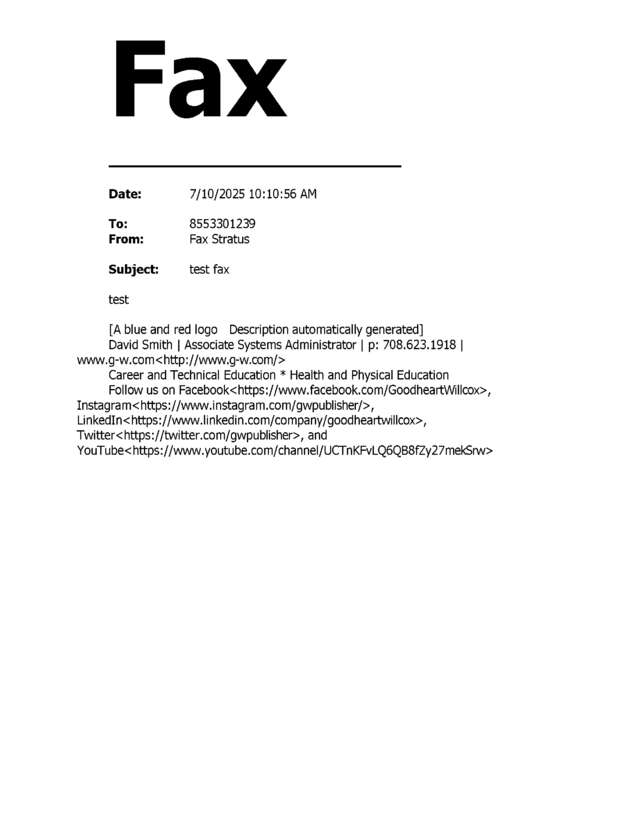 fax page