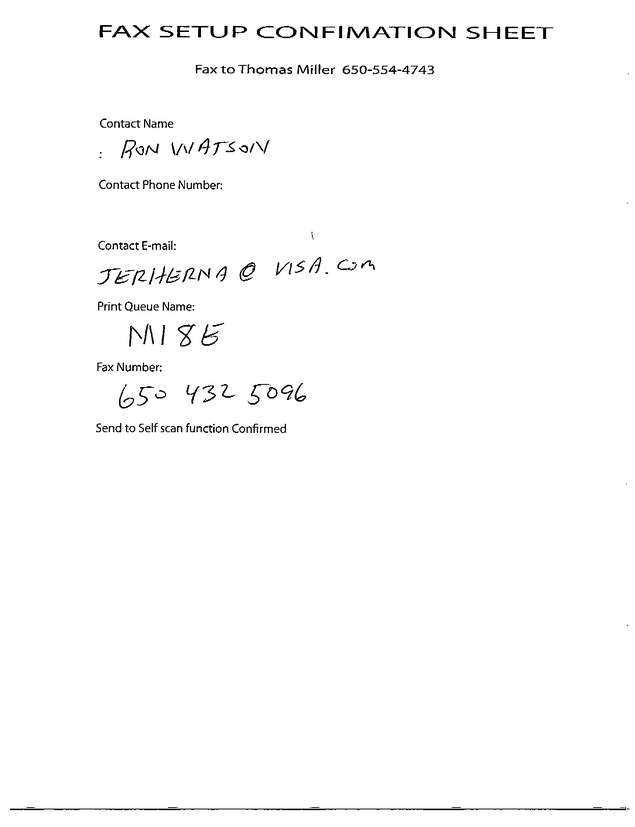 Fax page