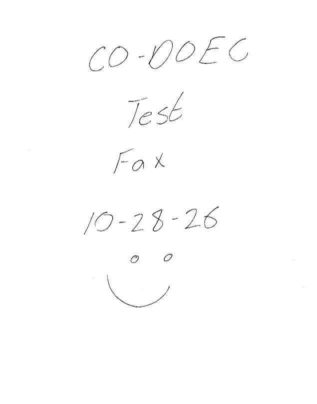 Fax page