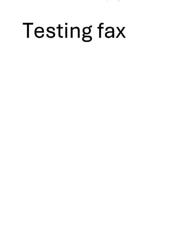 Fax page