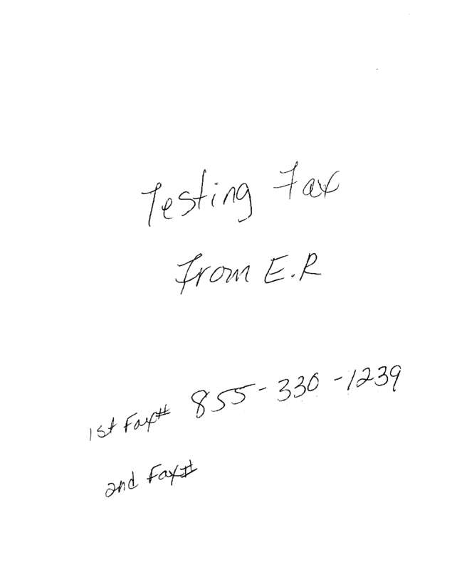 Fax page