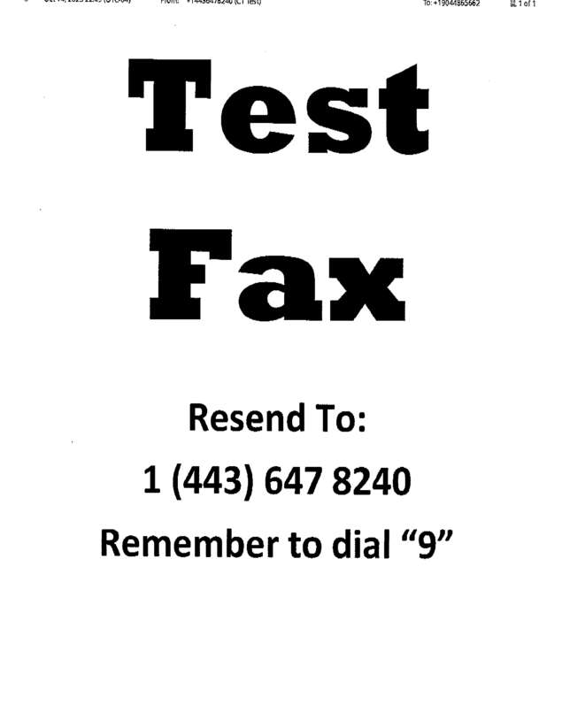fax page