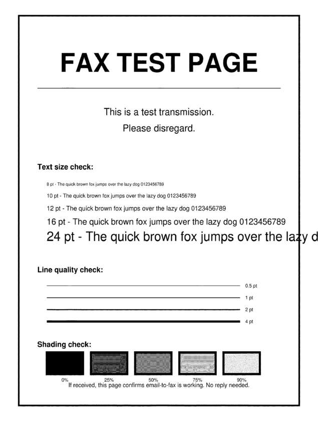 fax page