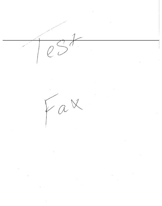 Fax page