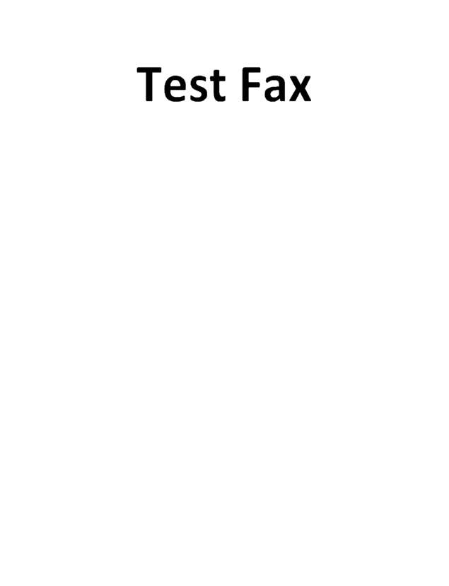 Fax page