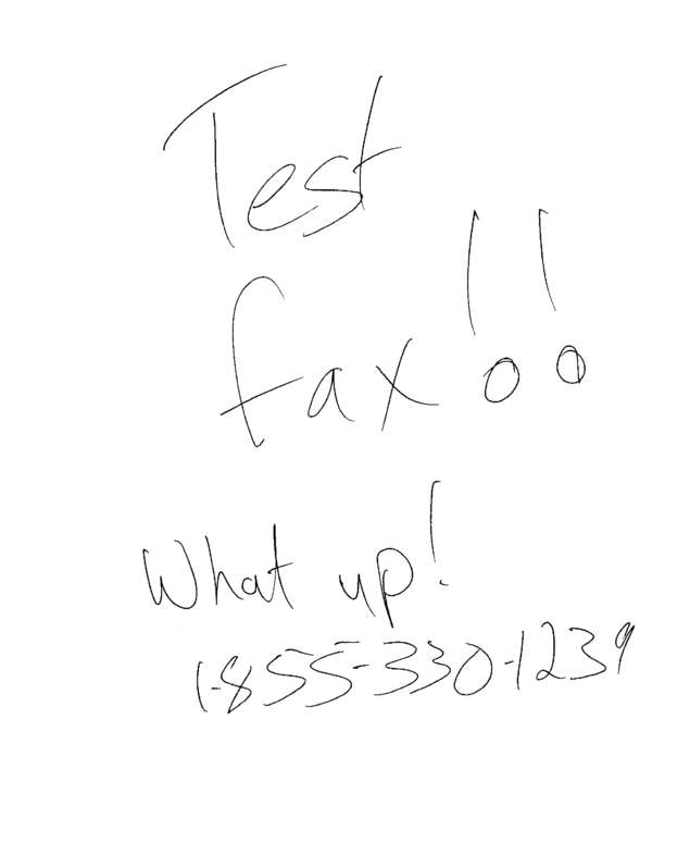Fax page