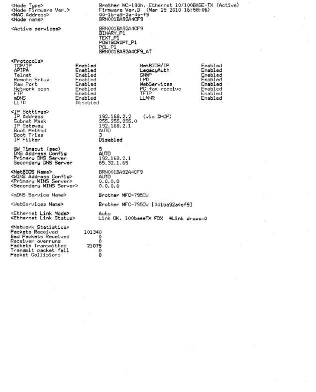 Fax page