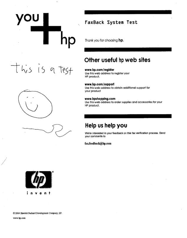 Fax page