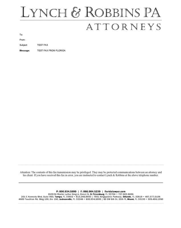 Fax page