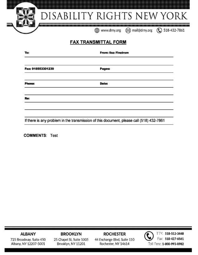 fax page