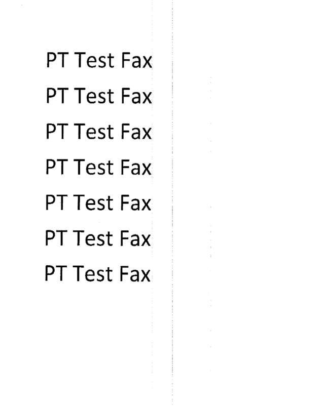 Fax page