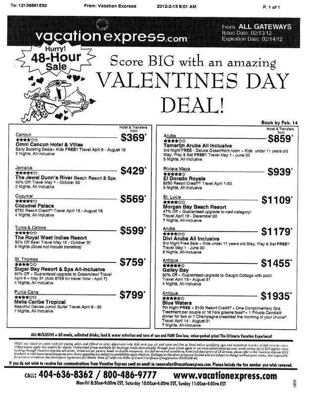 Fax page