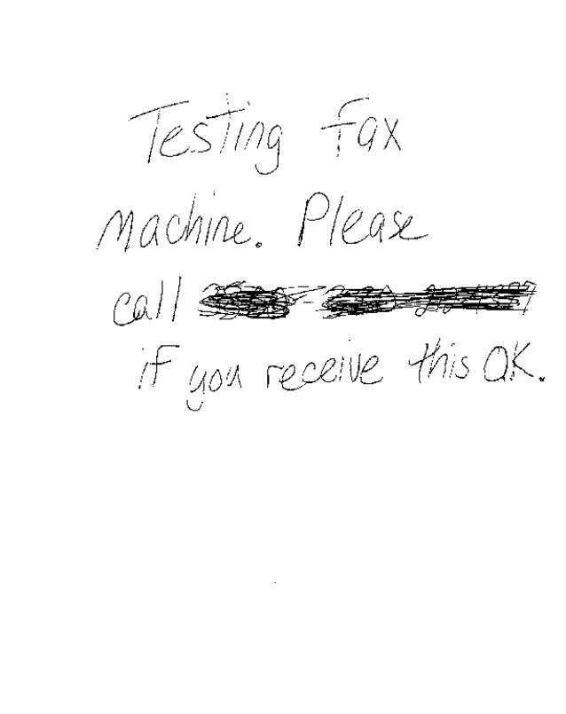 Fax page