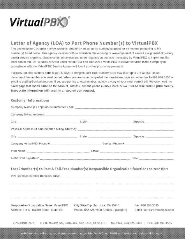 Fax page