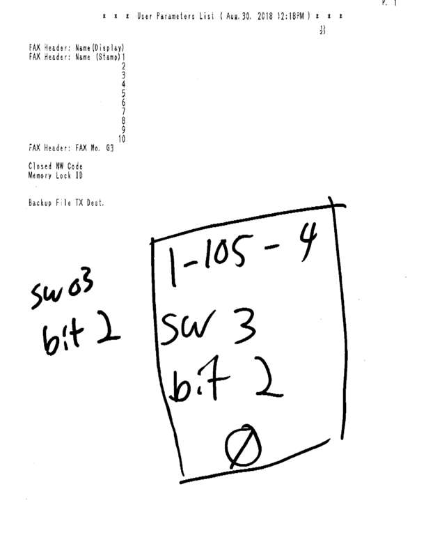 Fax page