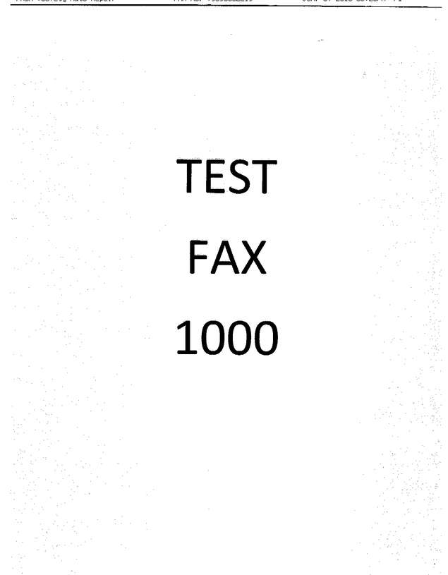 Fax page