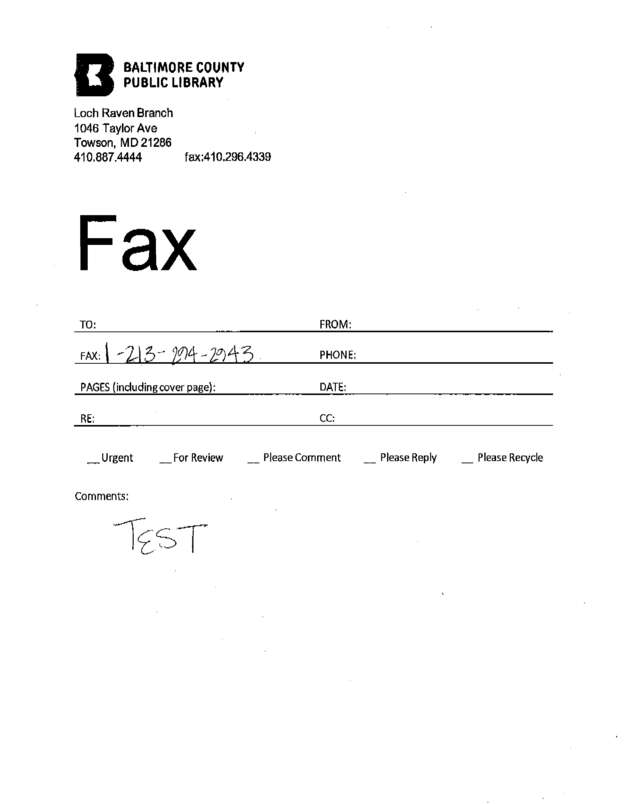 fax page