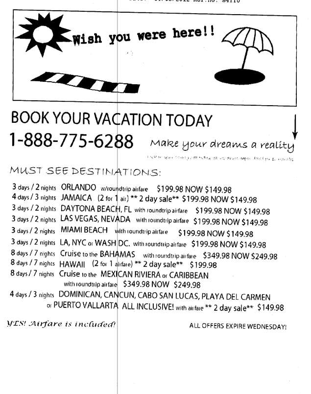 Fax page