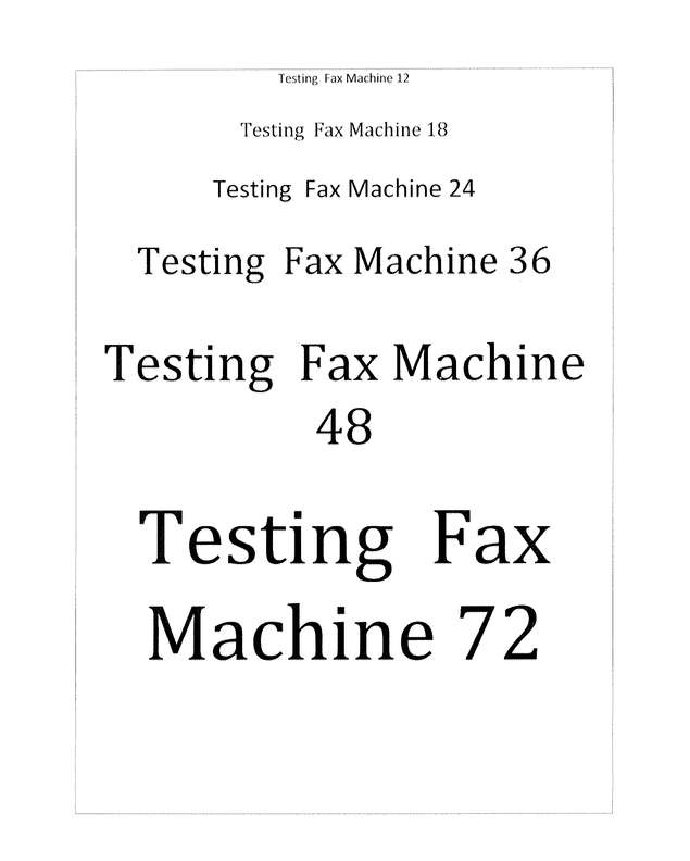 Fax page