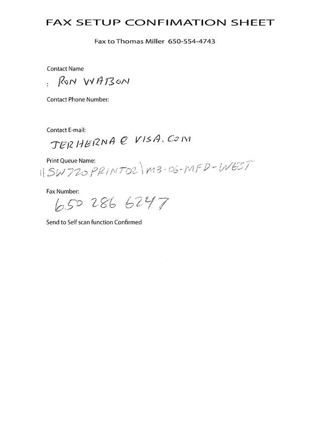 Fax page
