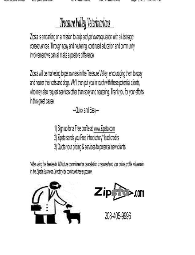 Fax page