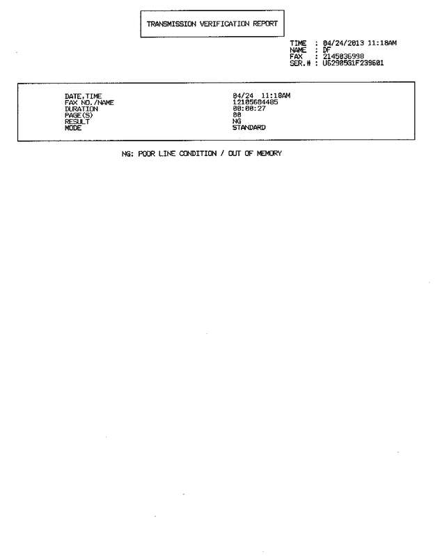 Fax page