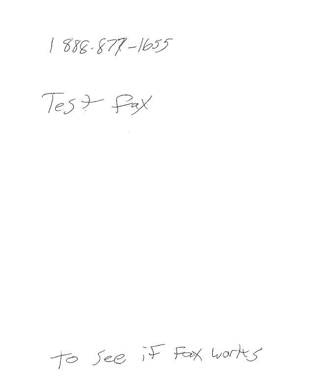 Fax page