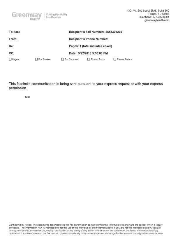 Fax page