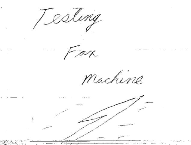 Fax page