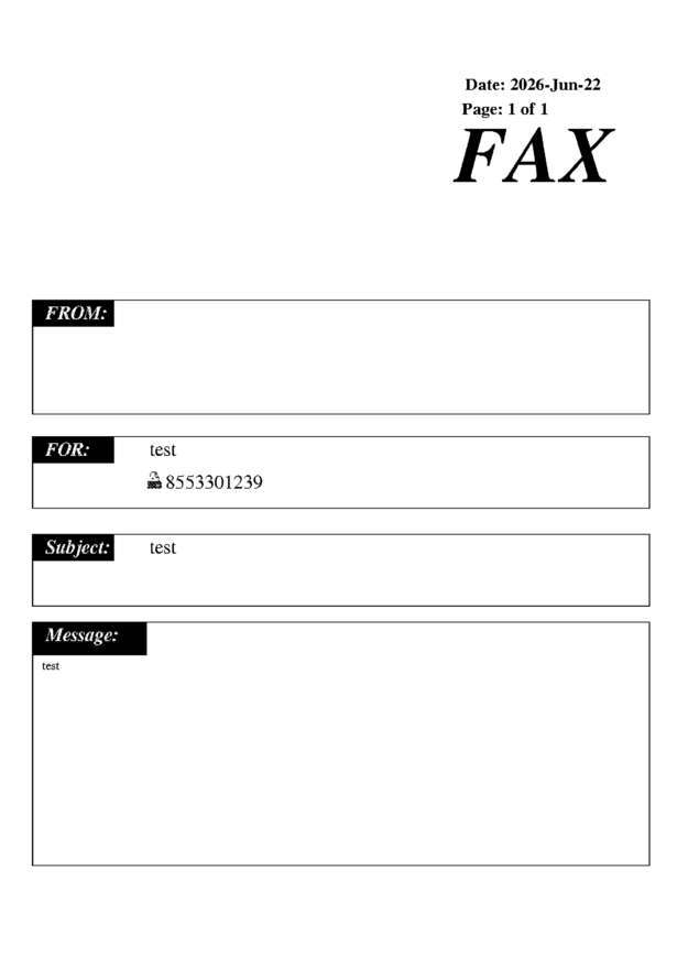 fax page