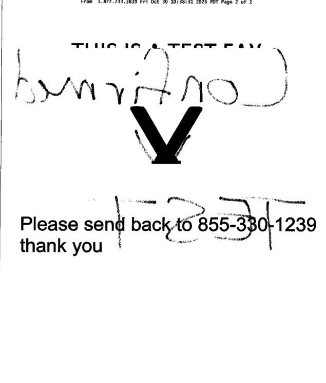 Fax page