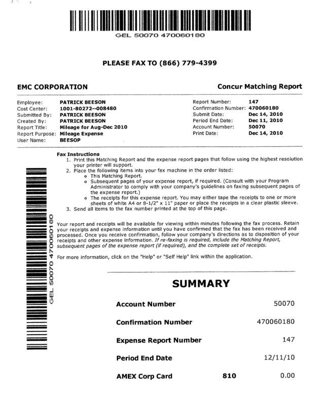 Fax page