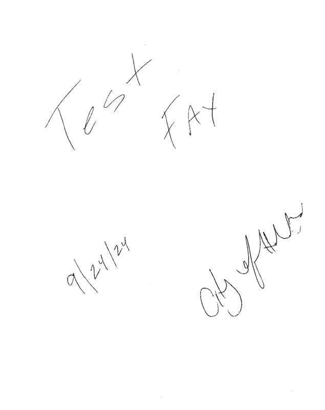 Fax page