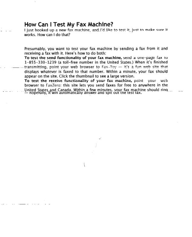 fax page