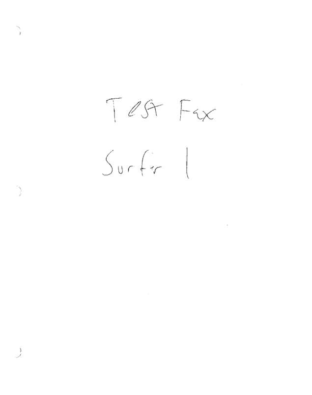 Fax page