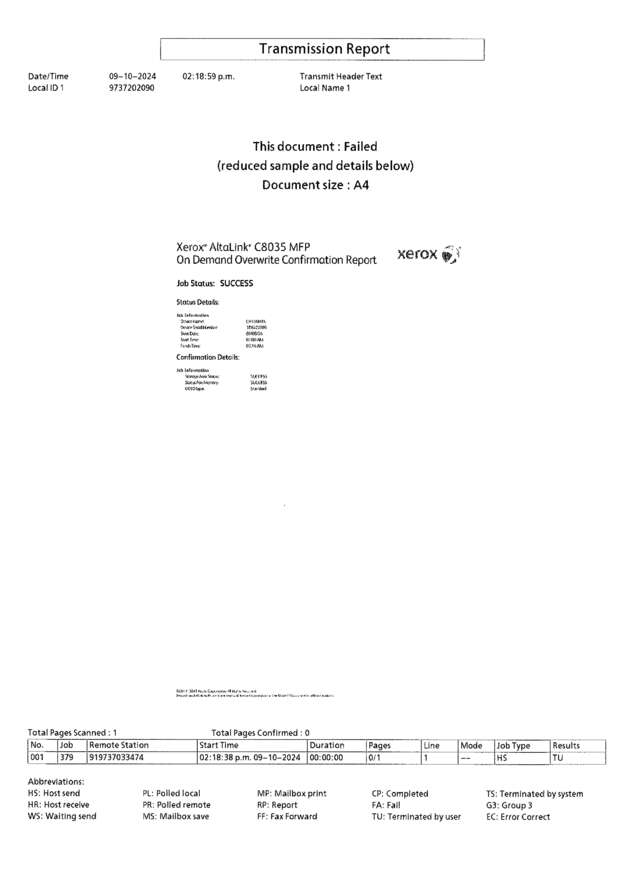 fax page