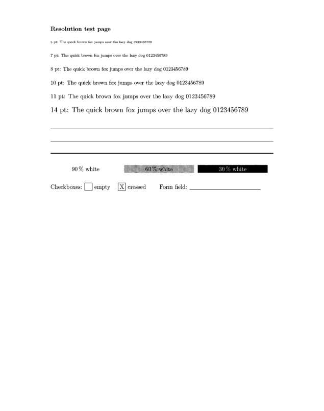Fax page