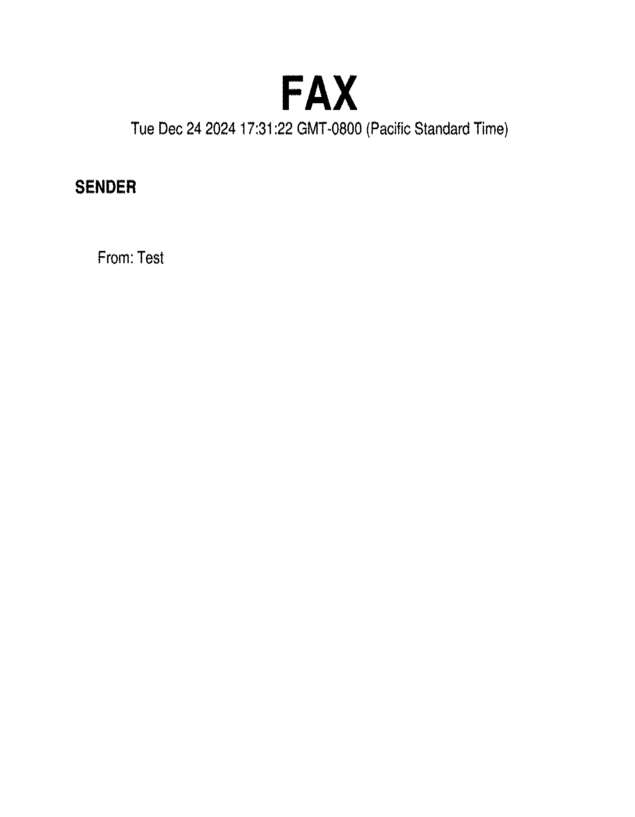 Fax page