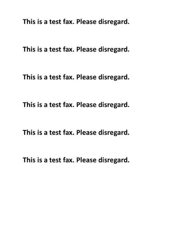 Fax page