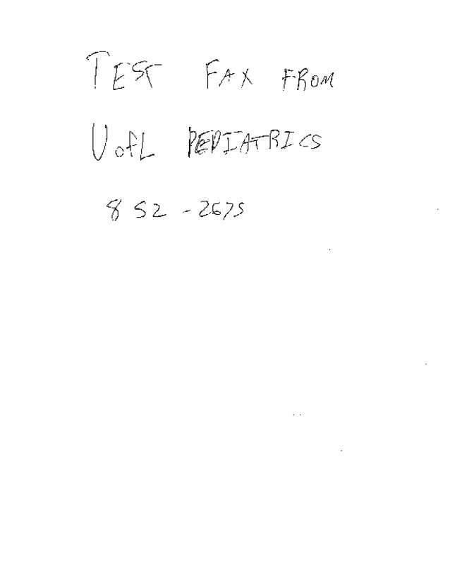 Fax page
