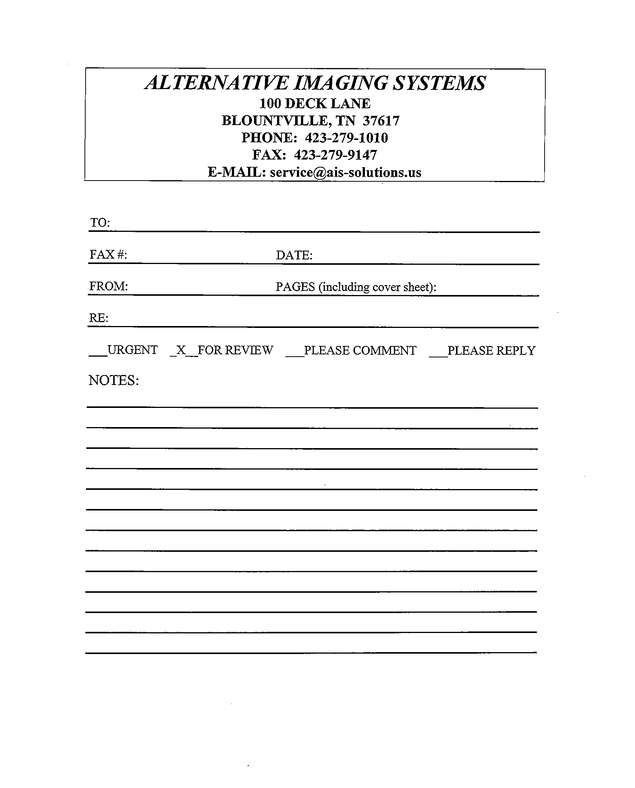 Fax page